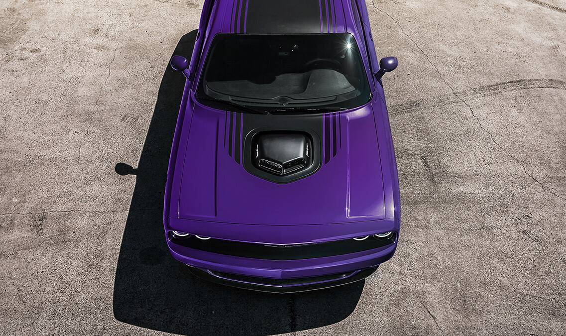 2016 Dodge Challenger R/T Plus Shaker Top Hood View