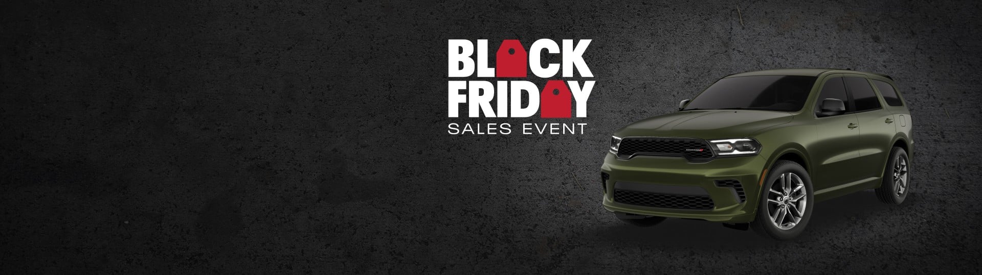 A green 2026 Durango GT Plus. Black Friday Sales Event.