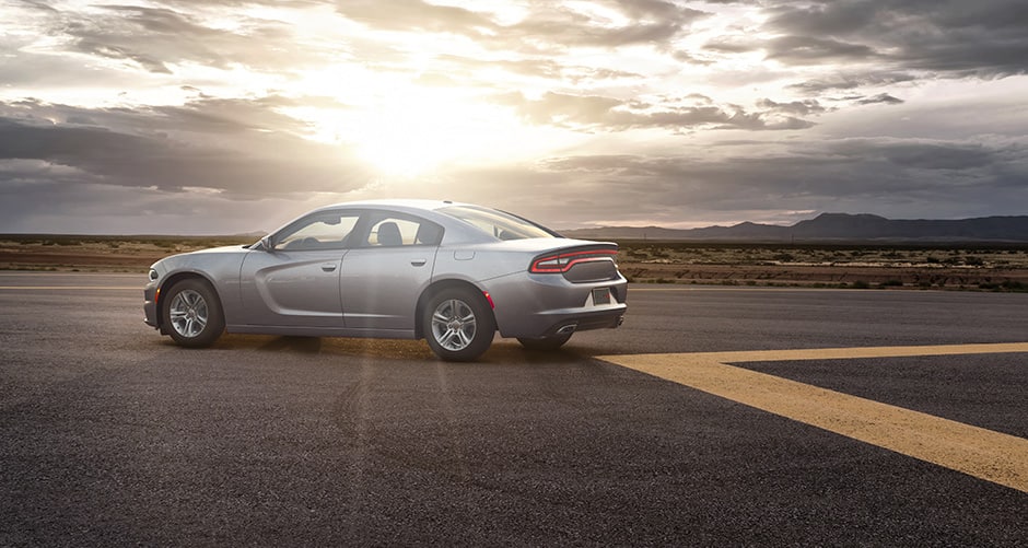 Dodge Charger in the Sunset