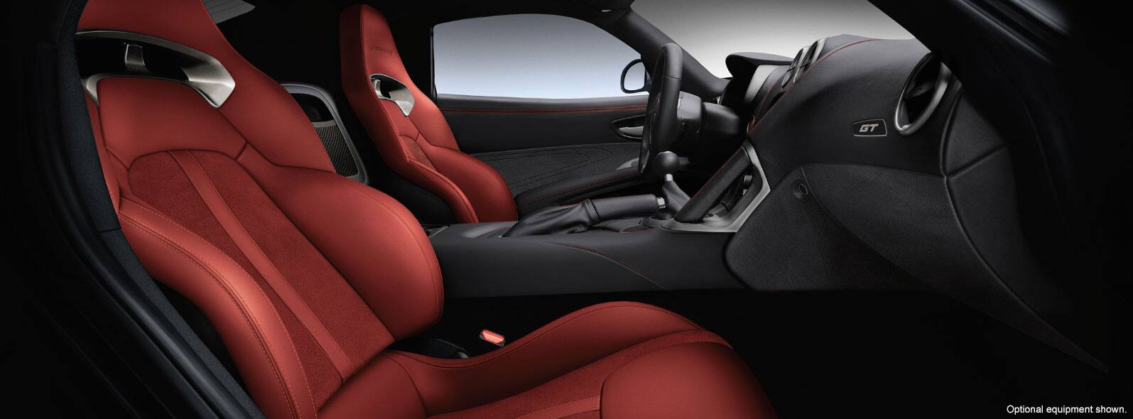 2016 Dodge Viper Interior Seating in Black and Demonic Red Leather and Suede
