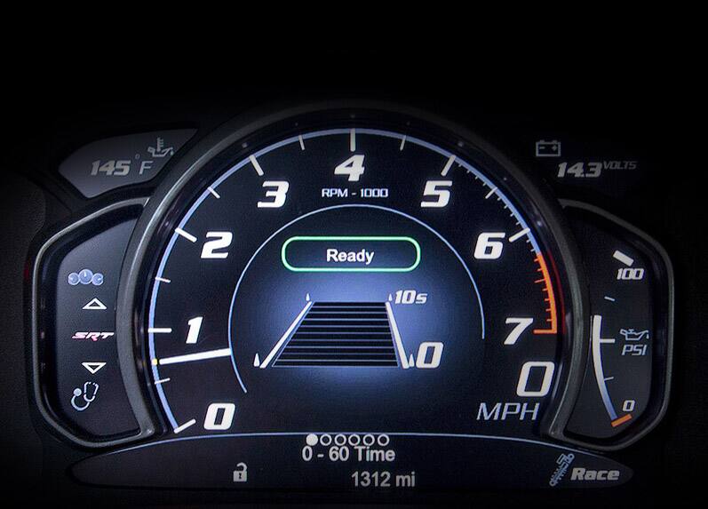 2016 Dodge Viper 7-INCH CLUSTER DISPLAY