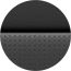 Display Capri Leather Trim in Black with Tungsten Accent Stitching