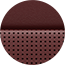 Display Nappa Leather Trim in Ebony Red with Black Accent Stitching and Black Embossing