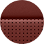 Display Laguna Leather Trim in Demonic Red with Silver Accent Stitching and Black SRT® Embossing