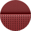 Display Nappa Leather Trim in Radar Red with Tungsten Accent Stitching and Tungsten Embroidery