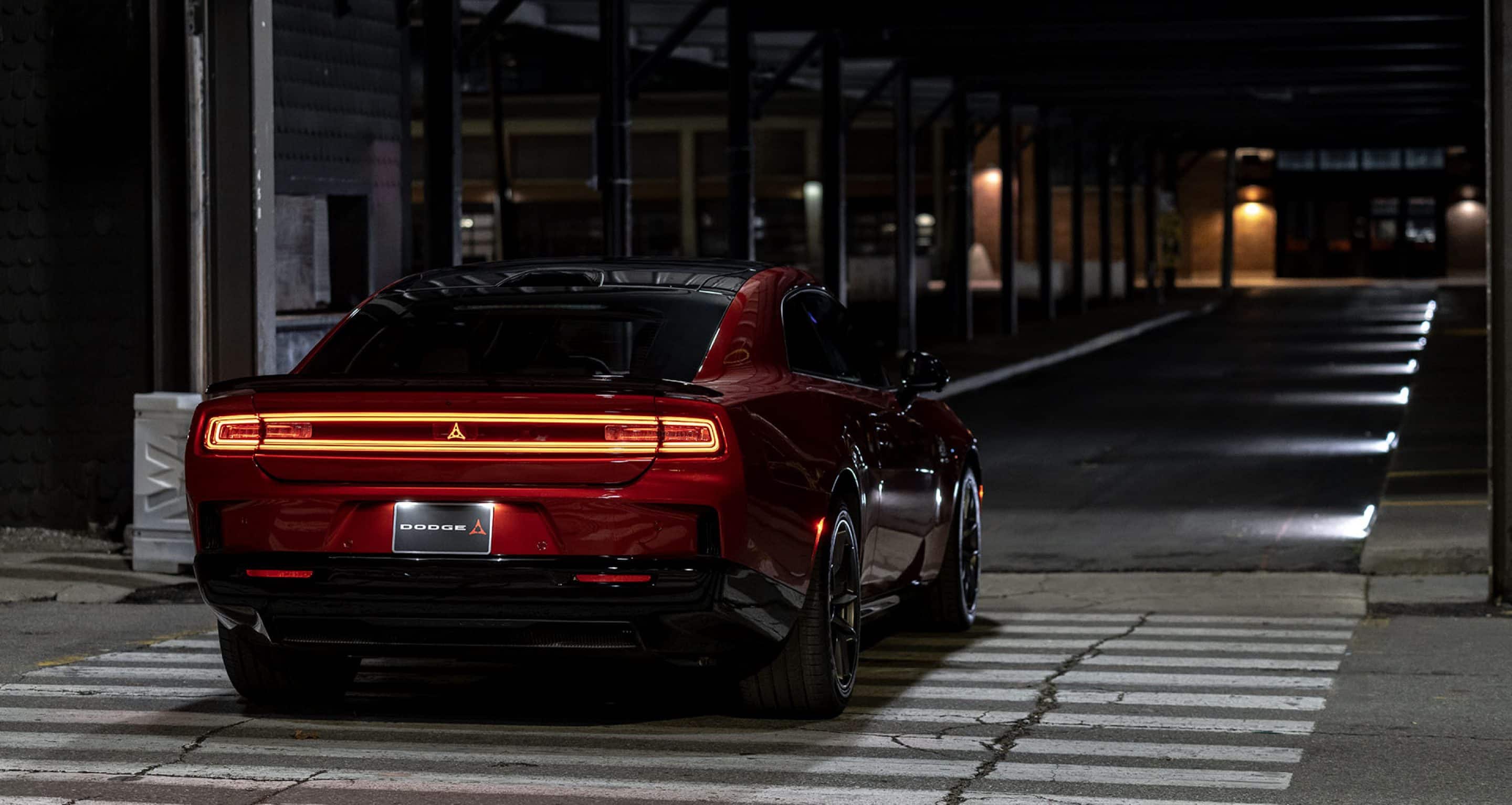 2026 dodge charger ev rear exterior view 