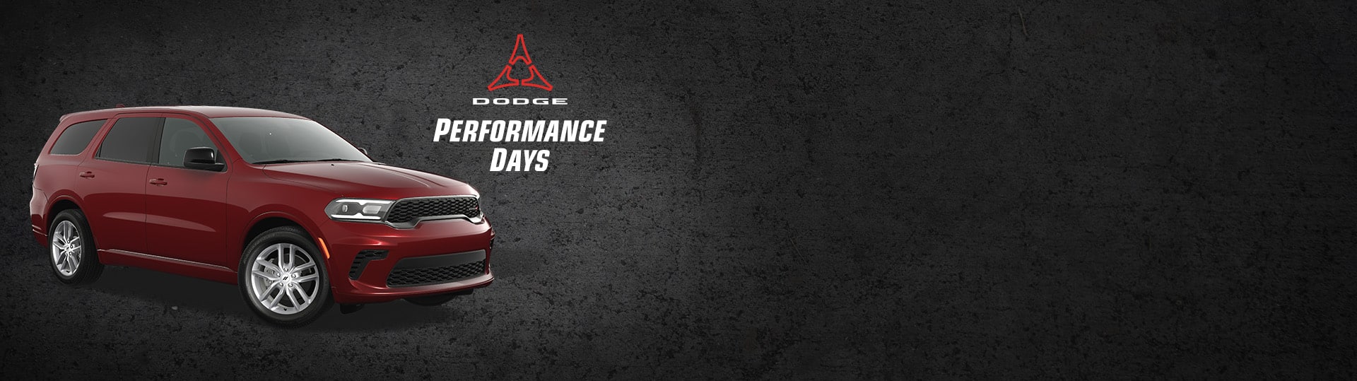 A red 2025 Dodge Durango GT. Performance days Sales Event.