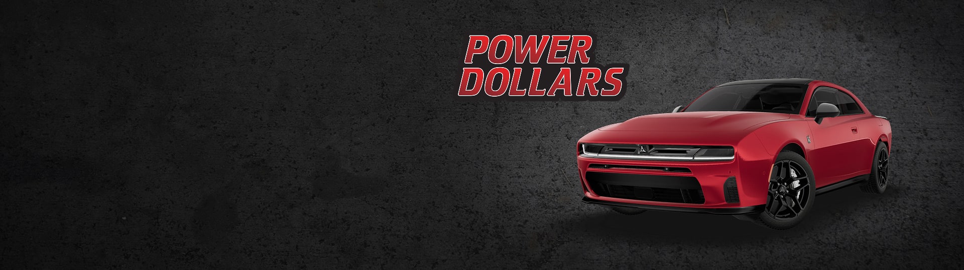 A Redeye 2026 Charger 2-Door Scat Pack Plus with Black Top. Power Dollars Sales Event.