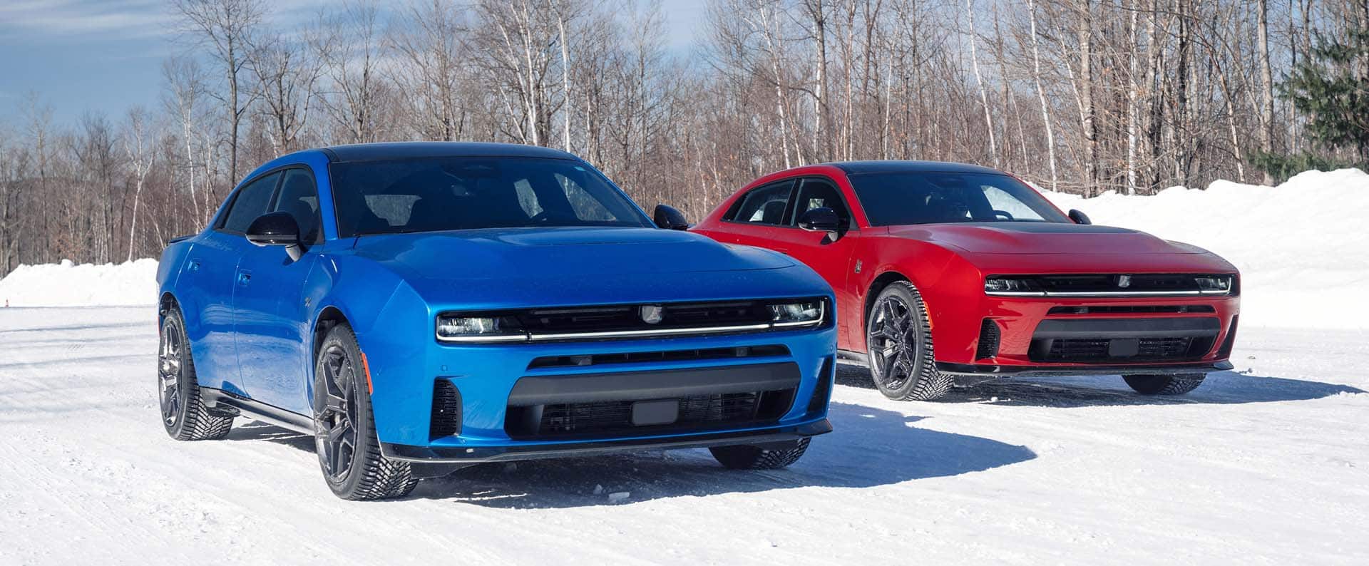 SIXPACK-powered 2026 Dodge Charger R/T (left) and 2026 Dodge Charger Scat Pack.