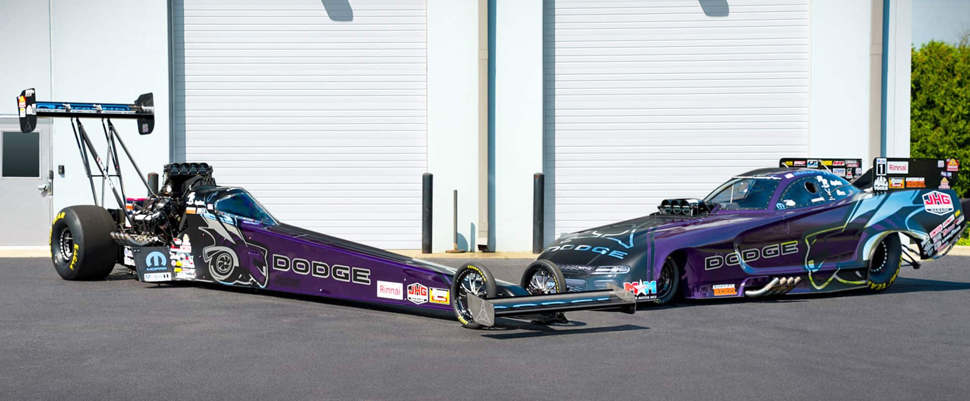 Images for Stewart, Hagan and Pruett Reveal New TSR Dodge Charger Super Bee, Purple Haze-themed Liveries Heading into Dodge NHRA Great Lakes Nationals in Michigan