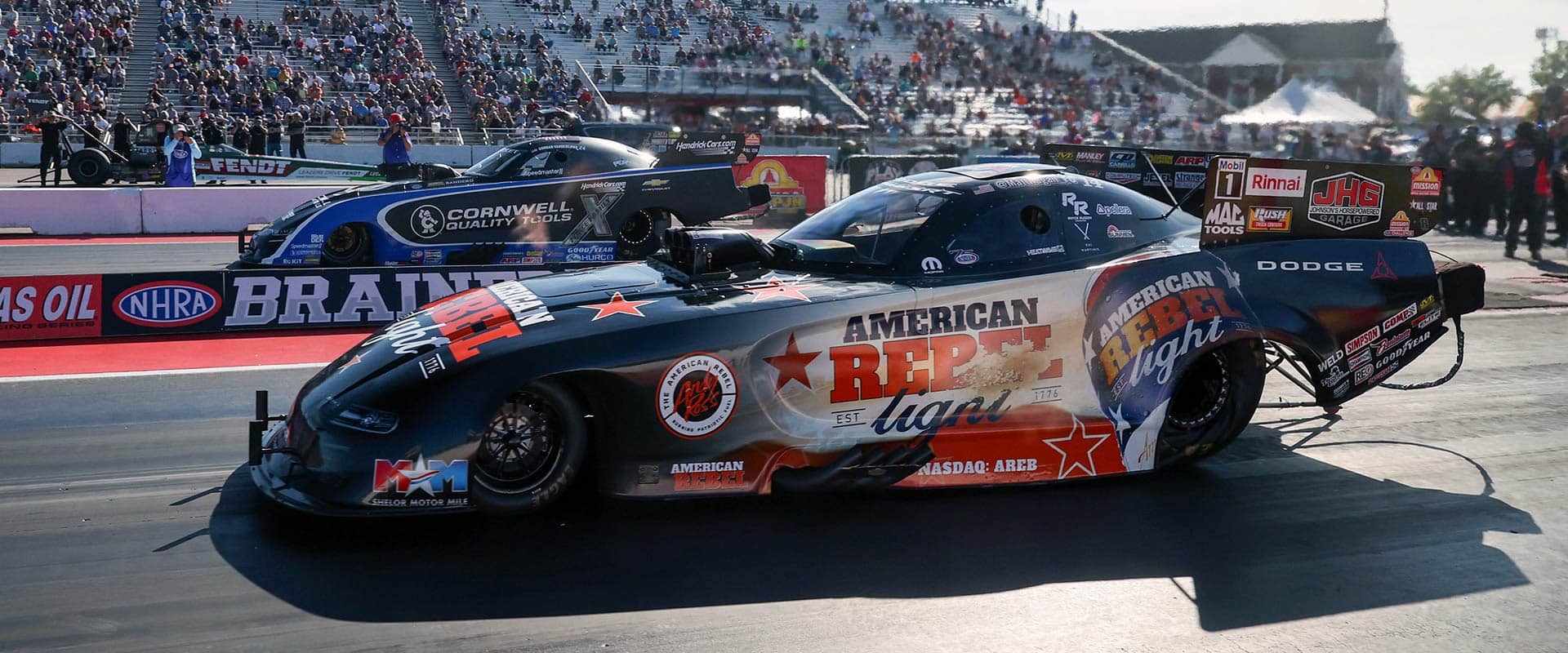 Matt Hagan scored his second Brainerd Nationals career win in his Dodge Funny Car on Sunday, August 23. 
